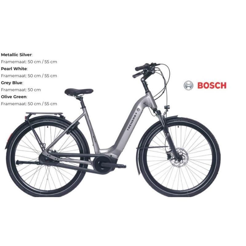 trenergy Avance N8 Grey, met BOSCH midden motor